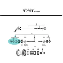 Cône De Moyeu Shimano Y3D698030 - Gauche [x1]
