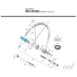 Cône De Moyeu Shimano Y4GW98080 - [x1]