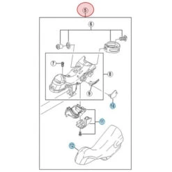 Corps De Manette De Frein Et De Dérailleur Shimano Dura Ace ST-9000 - Gauche - 2 Vitesses