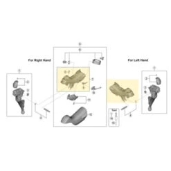 Corps De Manette De Frein Et De Dérailleur Shimano Ultegra ST-R8000