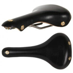 Selle En Cuir Gilles Berthoud Galibier - Noir